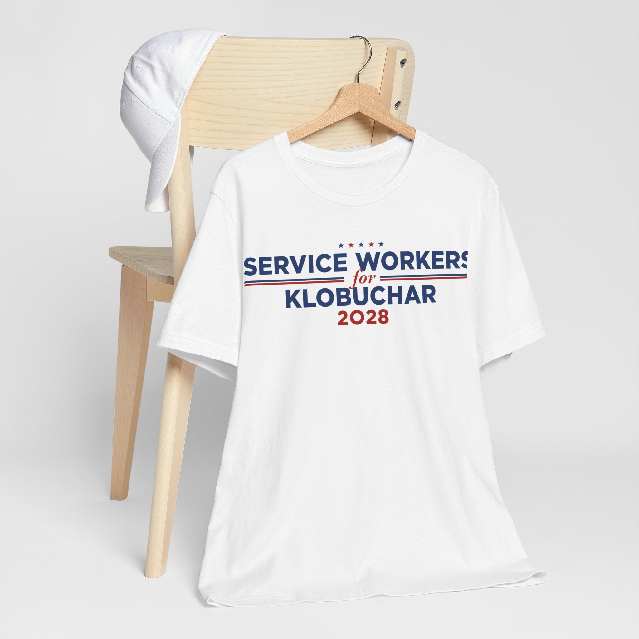 Service Workers for Amy Klobuchar for President Campaign T-Shirt 2028