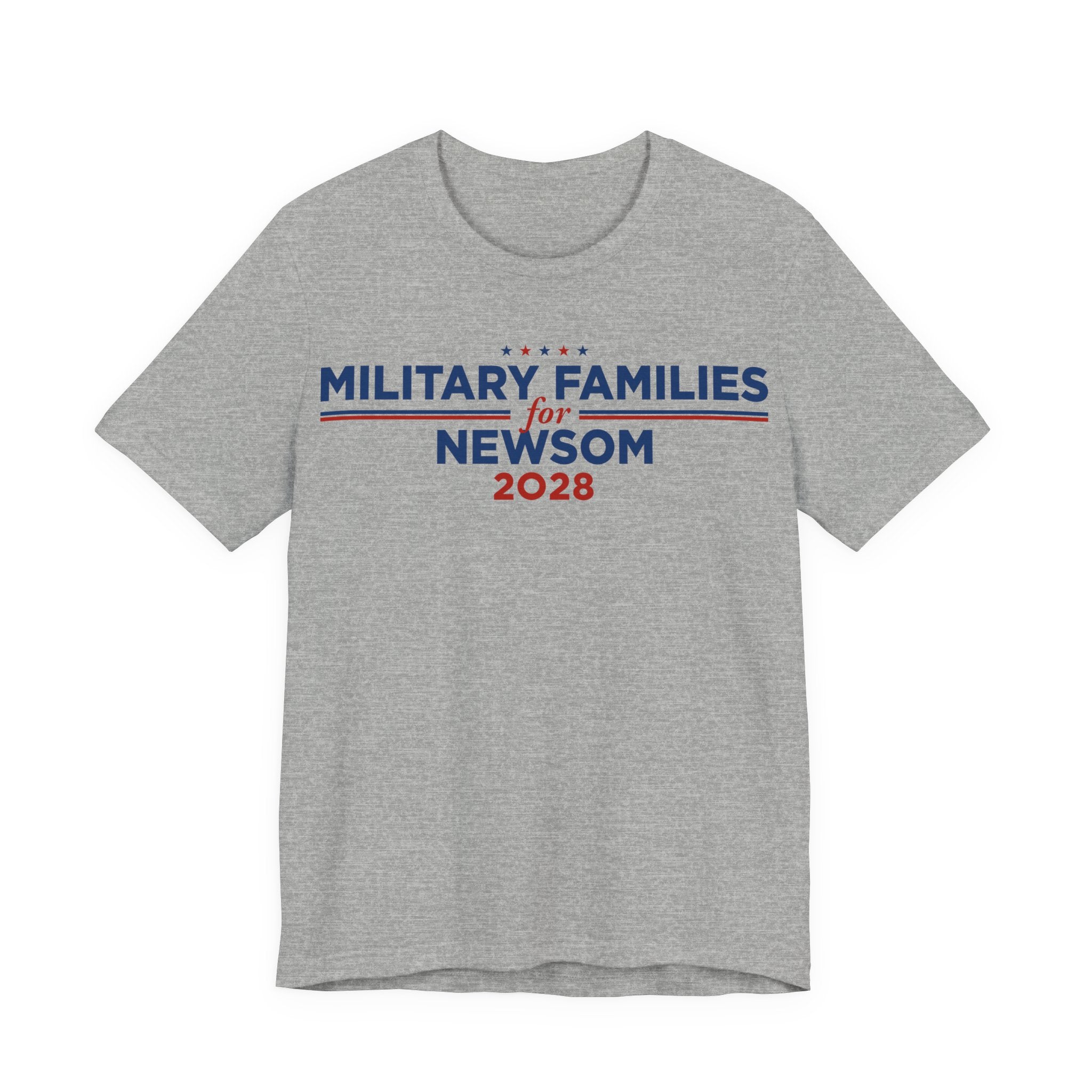 Military Families for Gavin Newsom for President Campaign T-Shirt 2028