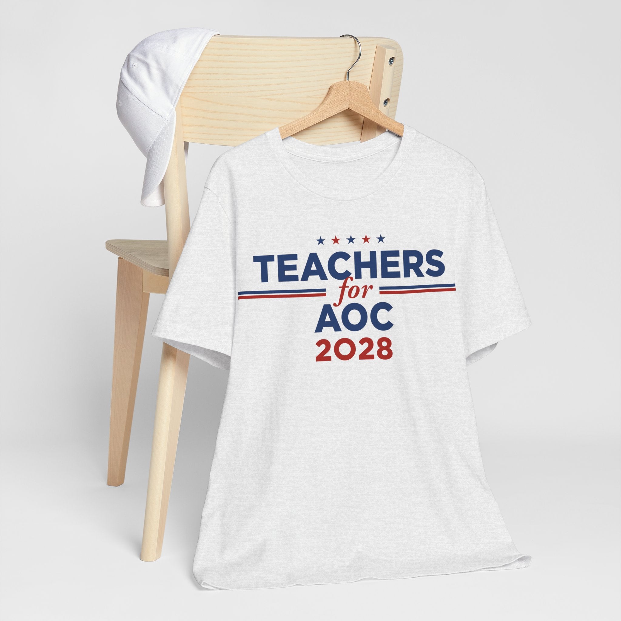 Teachers for AOC for President Campaign T-Shirt 2028