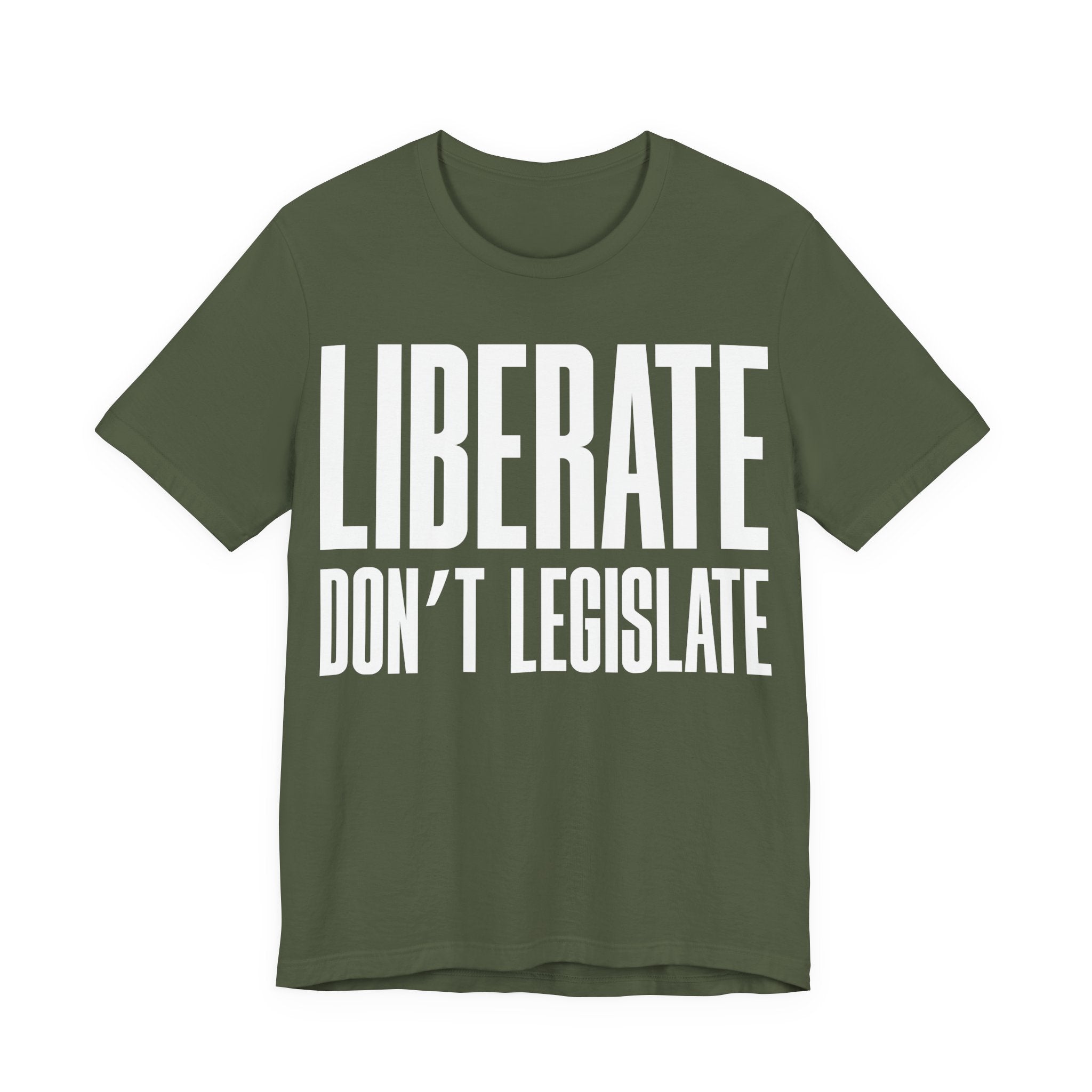 Liberate, Don’t Legislate T-Shirt | Pro-Choice & Civil Liberties Protest Tee | Bodily Autonomy Graphic Shirt