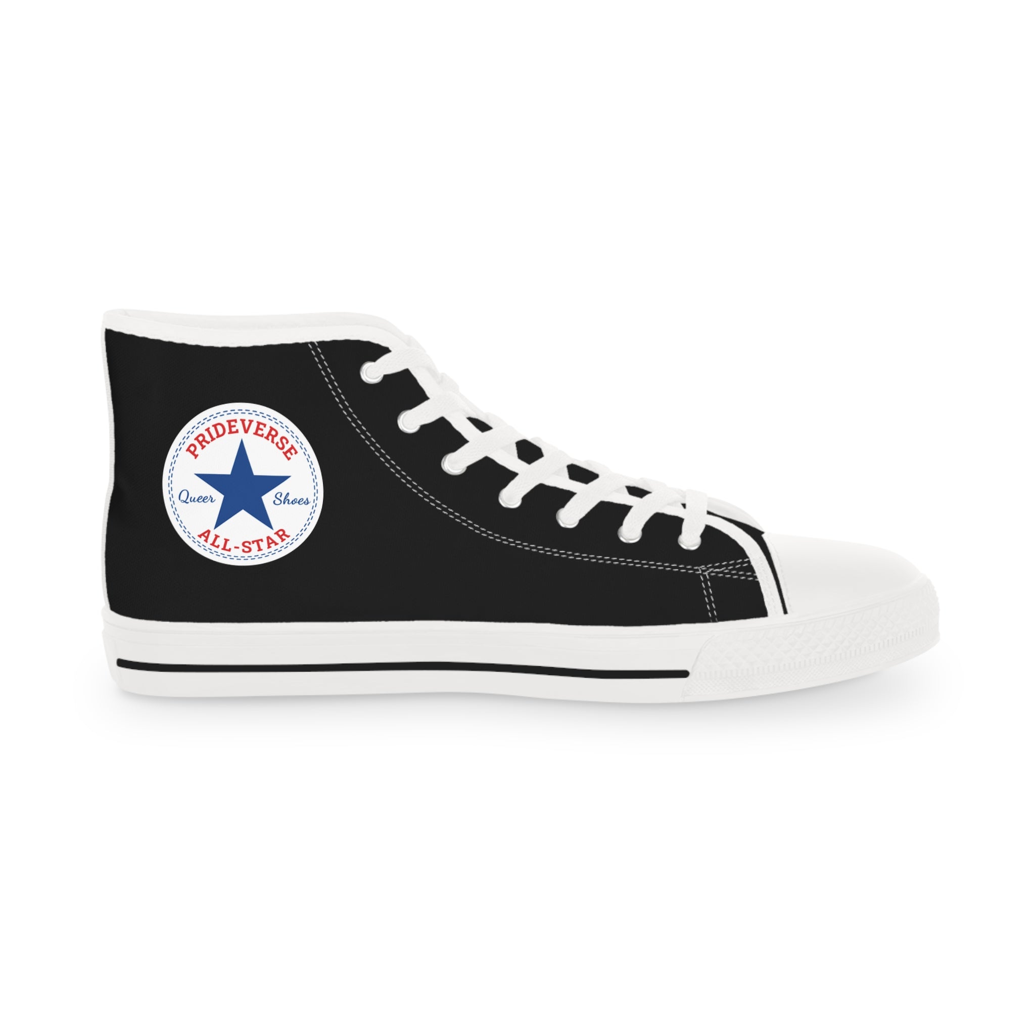 Black Prideverse Men's High Top Sneakers