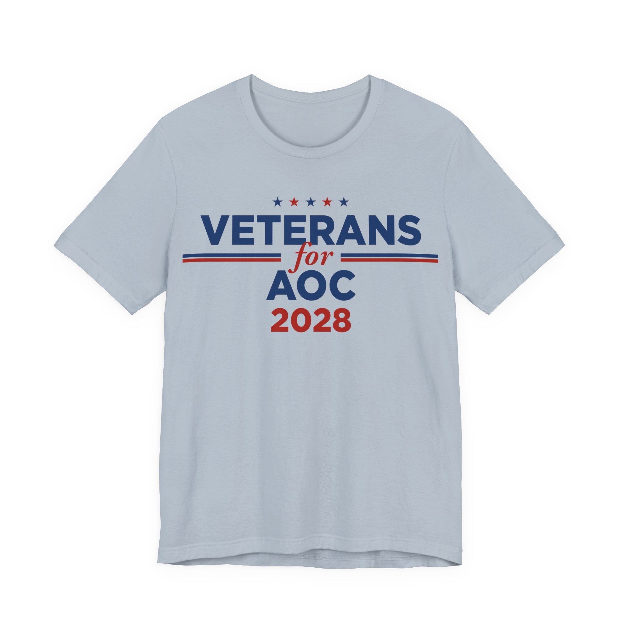 Veterans for AOC for President Campaign T-Shirt 2028