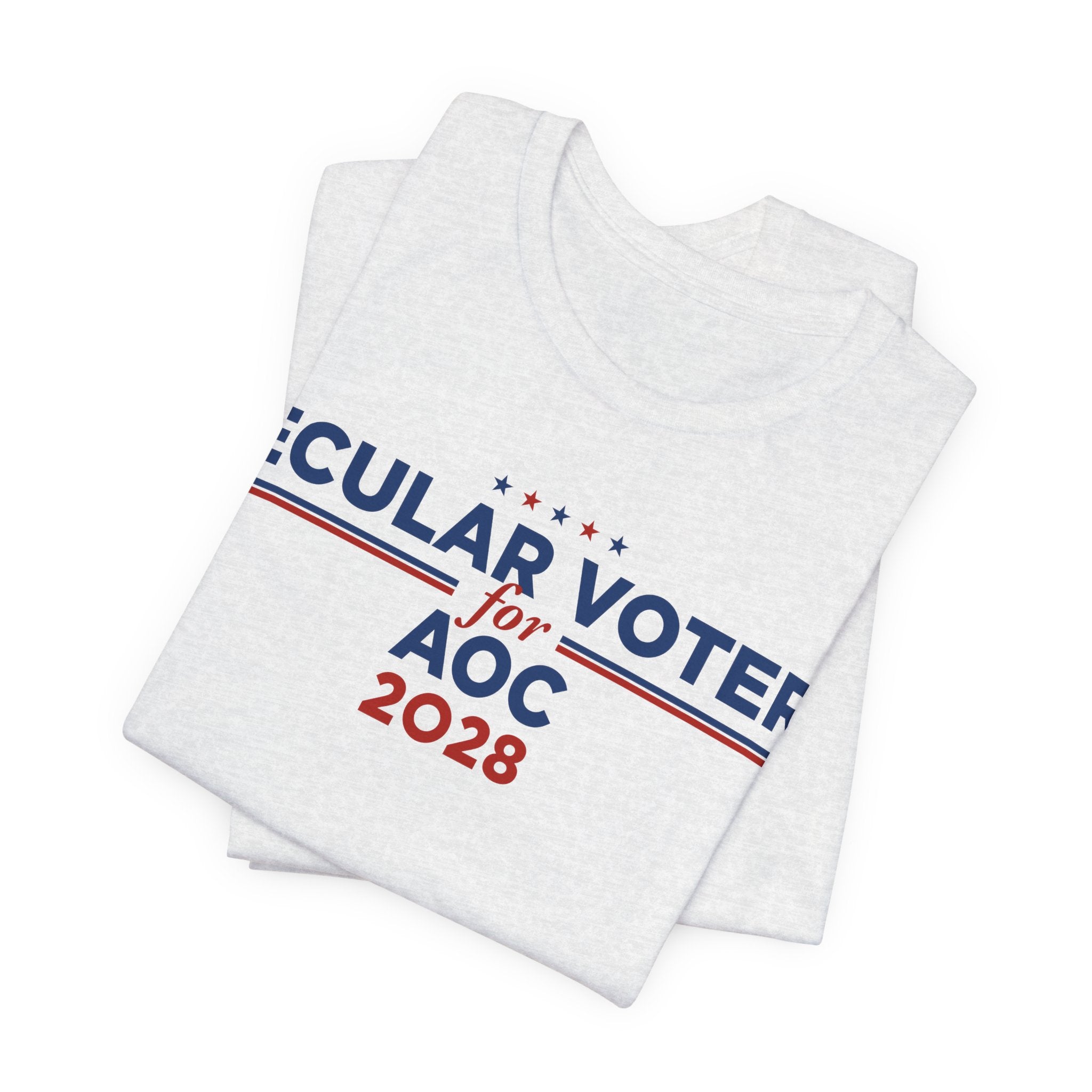 Secular Voters for AOC for President Campaign T-Shirt 2028