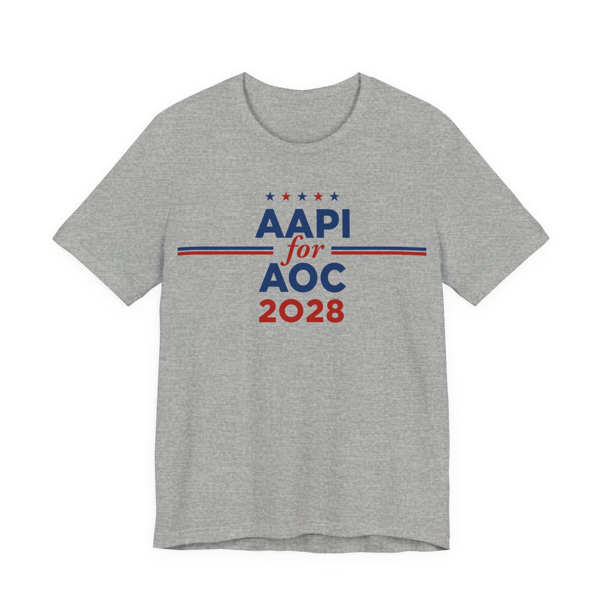 AAPI Asian American and Pacific Islander for AOC Campaign T-Shirt for President 2028