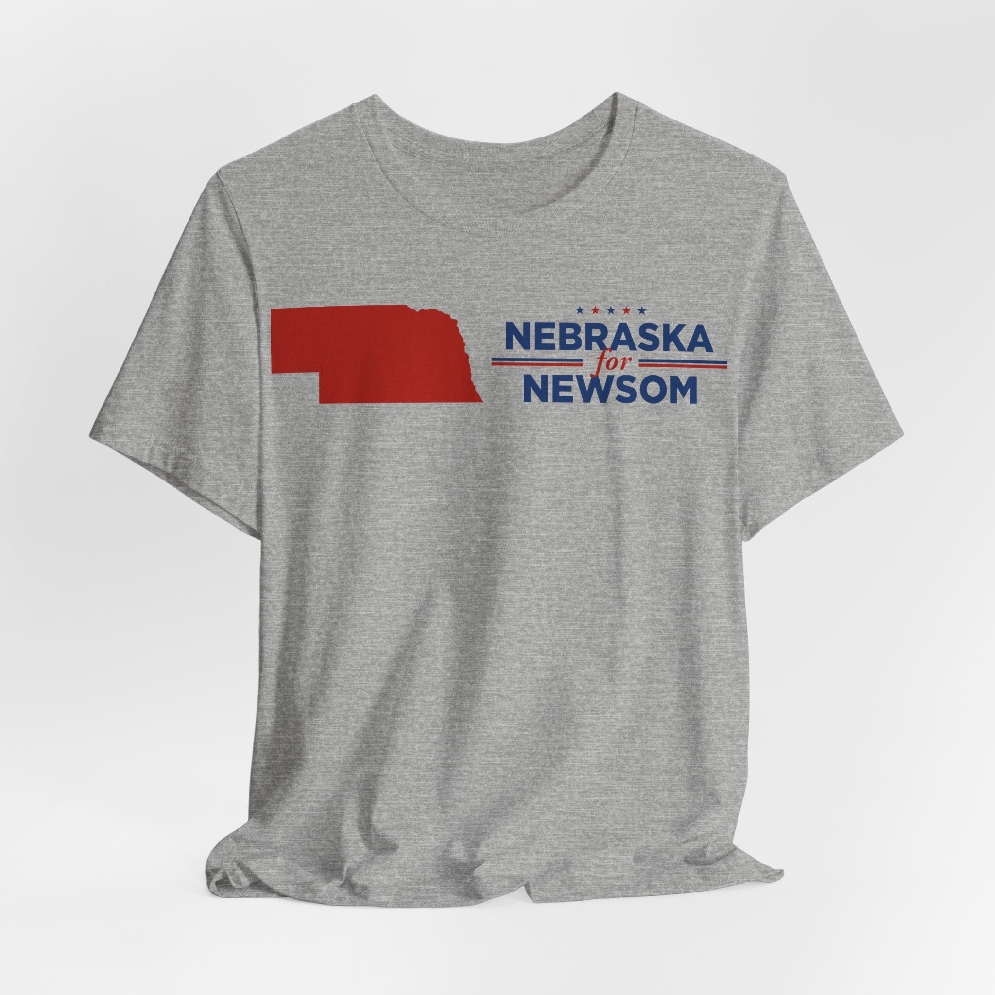 Nebraska for Gavin Newsom for President Campaign T-Shirt 2028