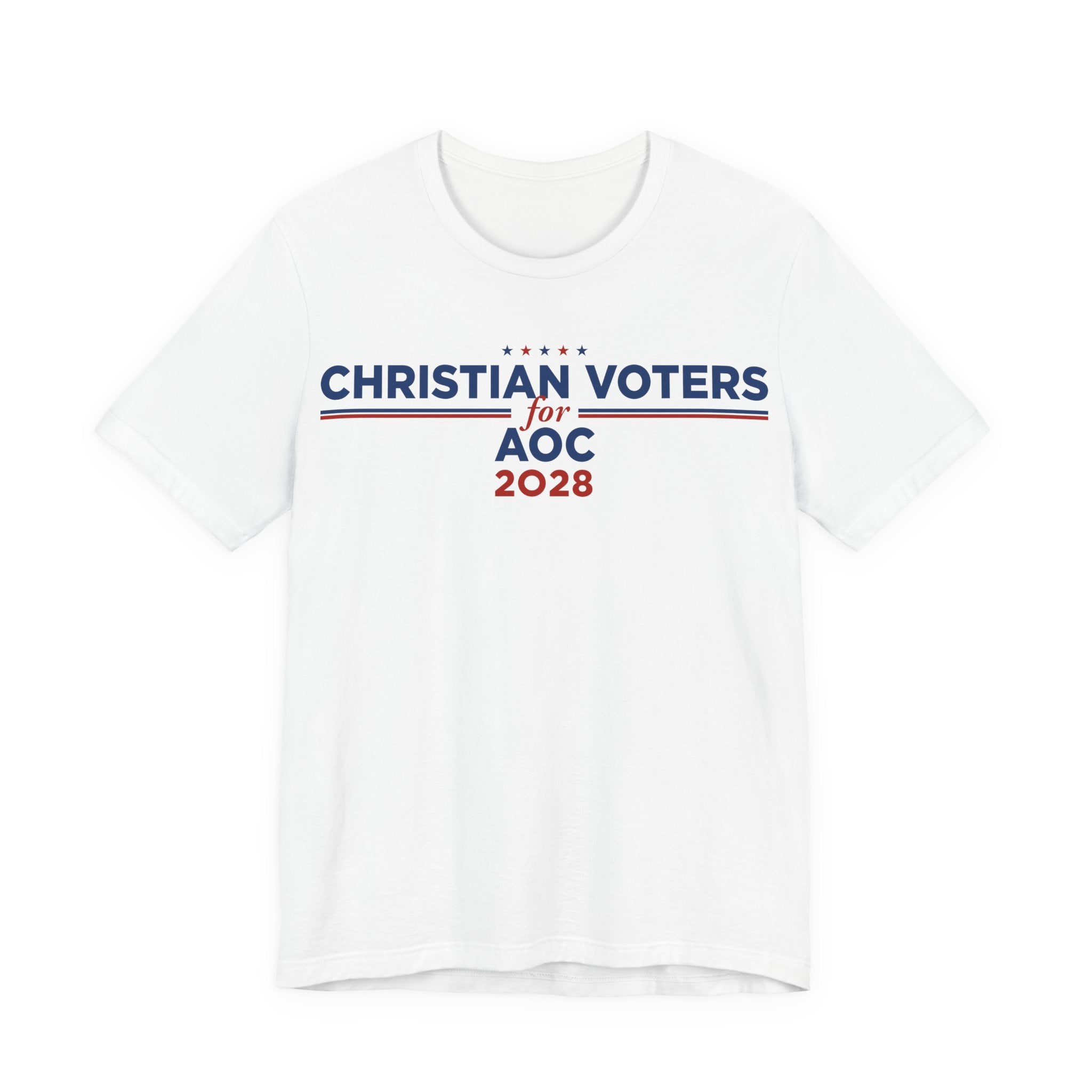 Christian Voters for AOC for President Campaign T-Shirt 2028