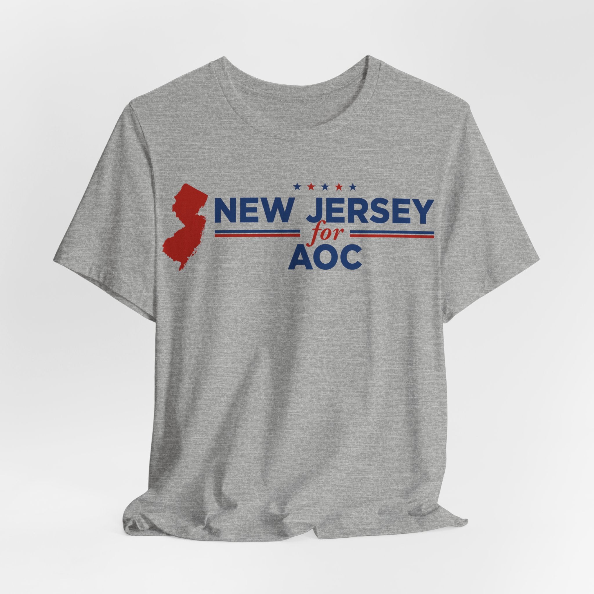 New Jersey for AOC for President Campaign T-Shirt 2028