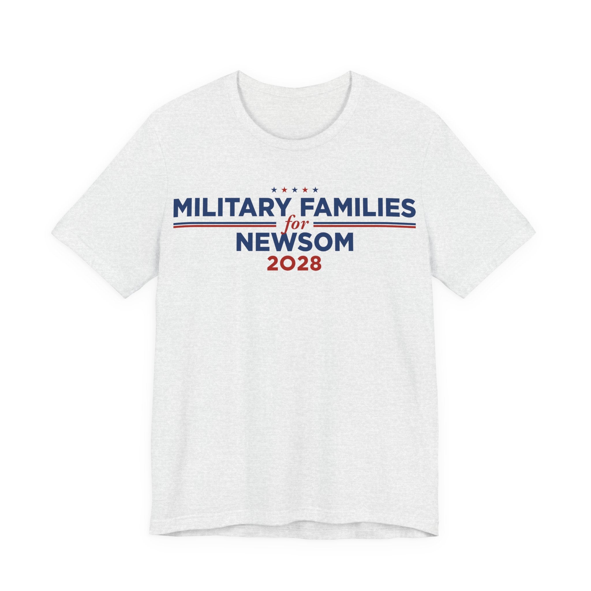 Military Families for Gavin Newsom for President Campaign T-Shirt 2028