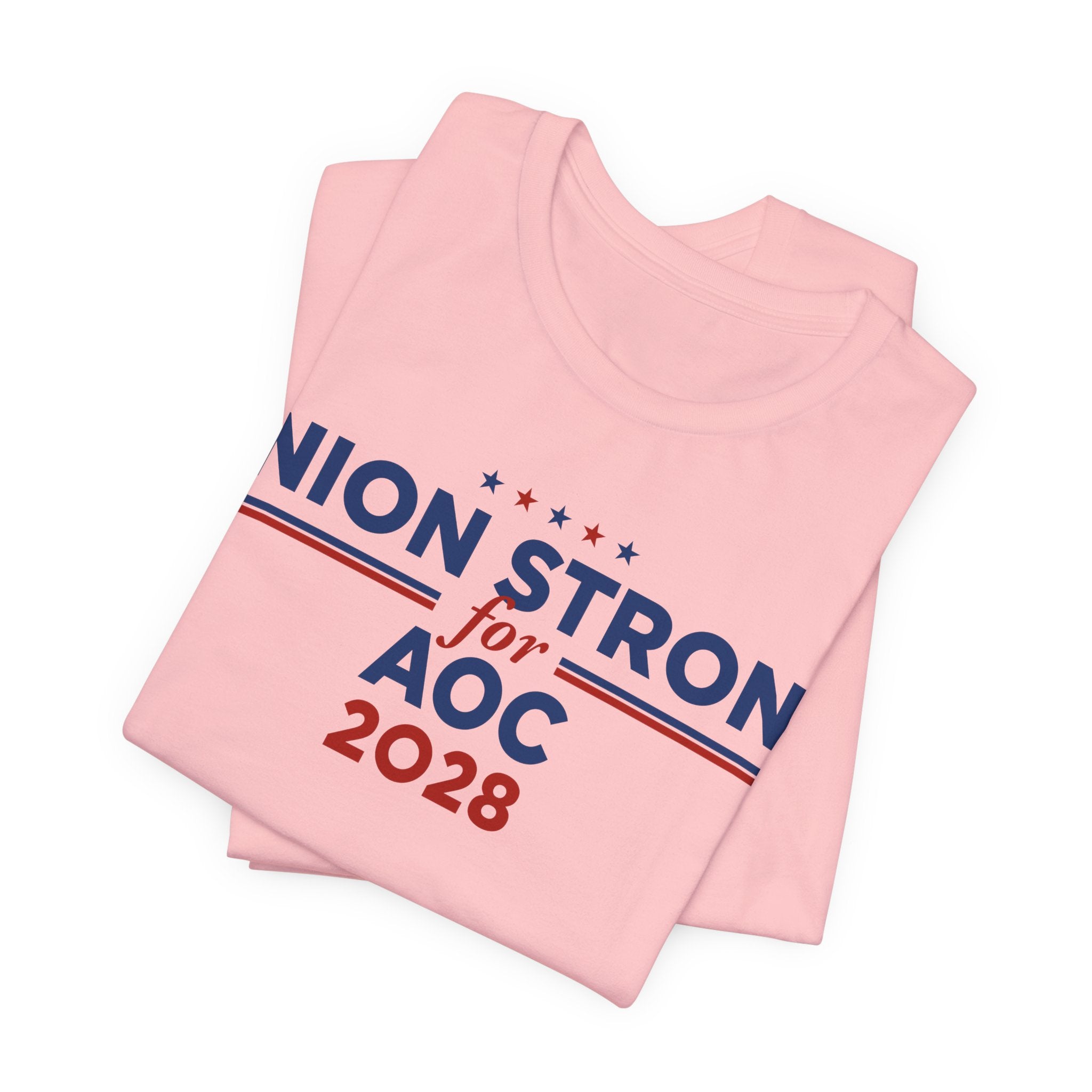 Union Strong for AOC for President Campaign T-Shirt 2028