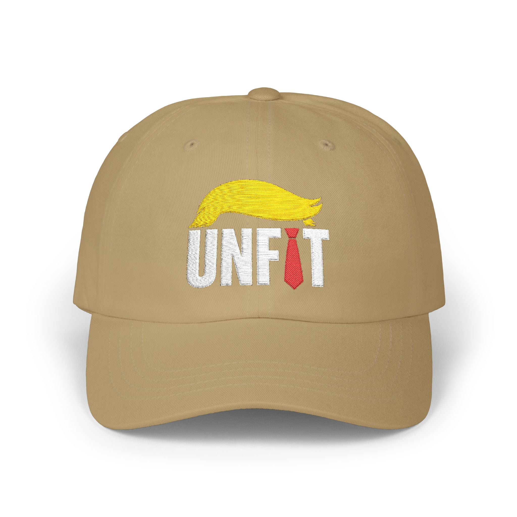 UNFIT Embroidered Classic Dad Cap — Funny Anti-Trump Political Statement Baseball Cap