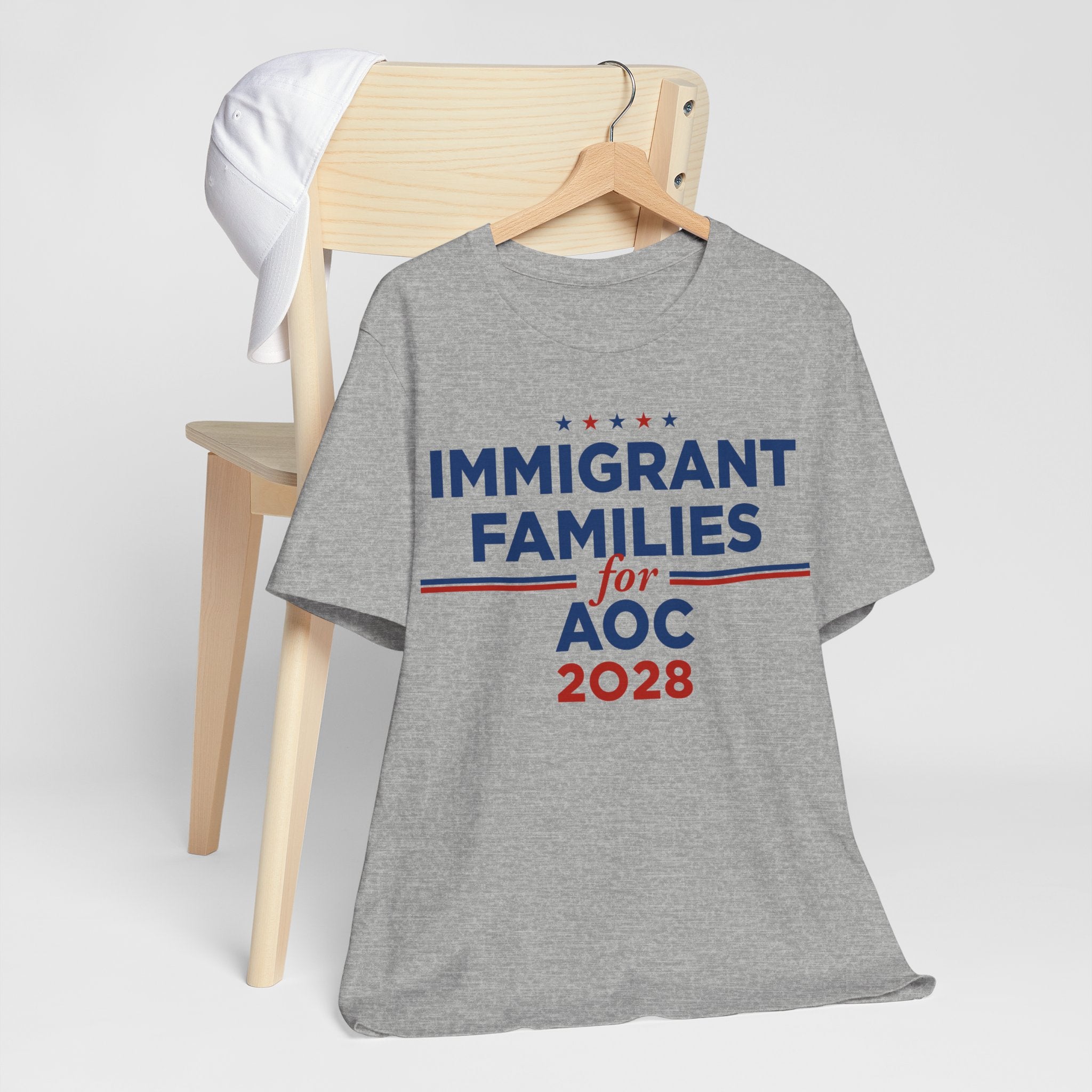 Immigrant Families for AOC for President Campaign T-Shirt 2028