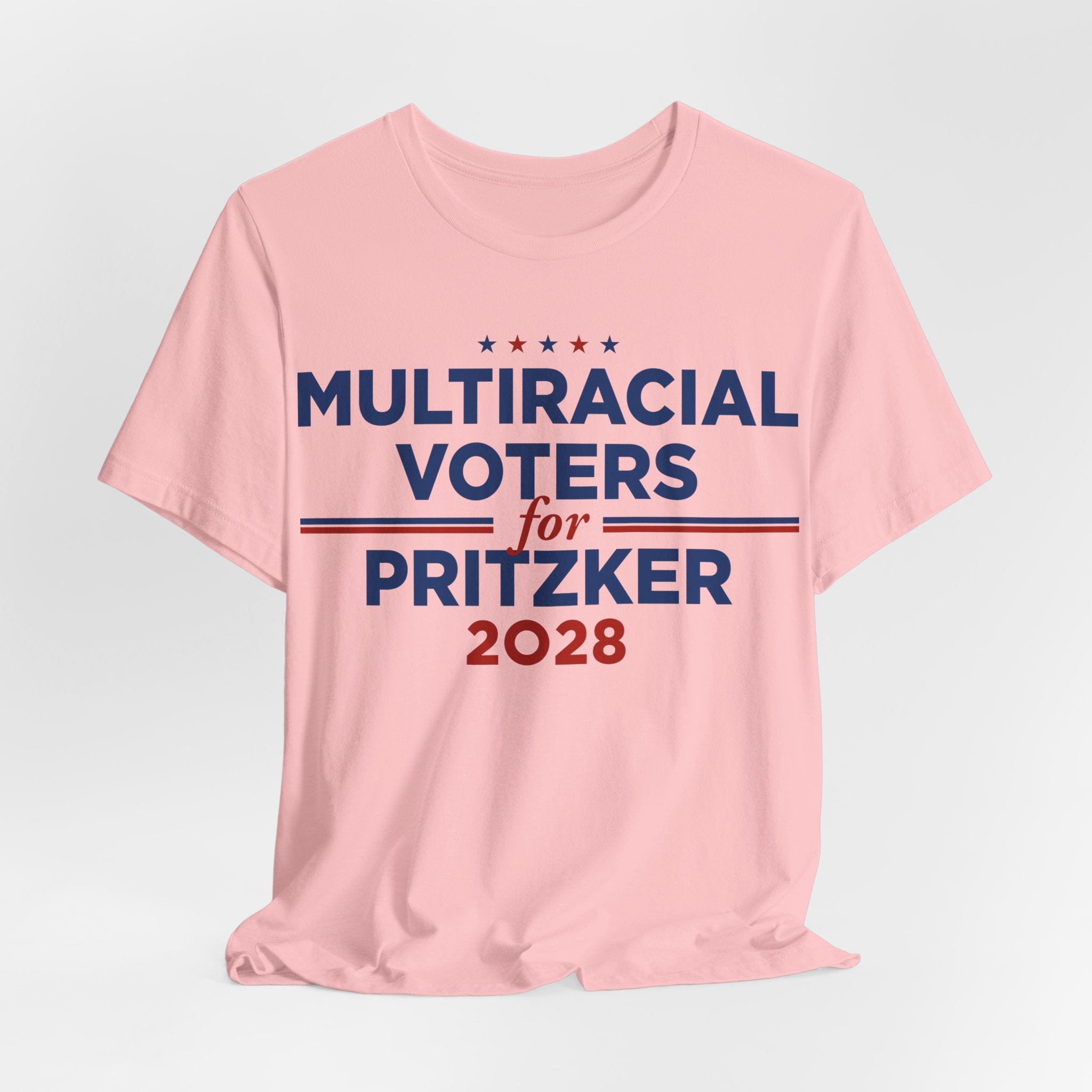 Multiracial Voters for J.B. Pritzker for President Campaign T-Shirt 2028