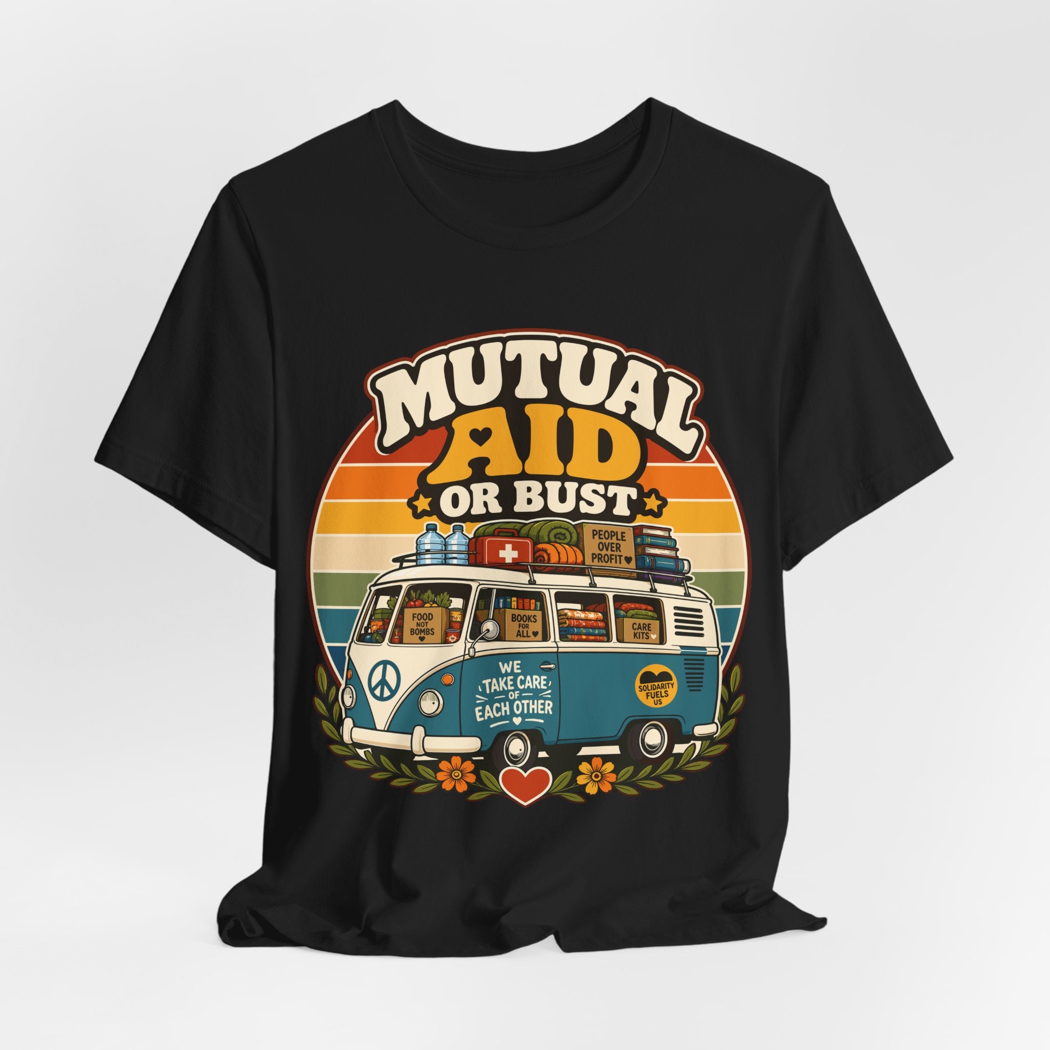 Community Care Caravan T-Shirt | Mutual Aid Progressive Graphic Tee