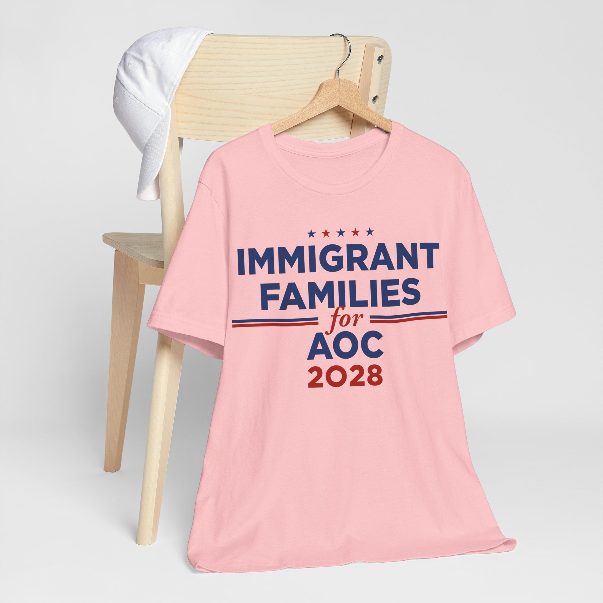 Immigrant Families for AOC for President Campaign T-Shirt 2028