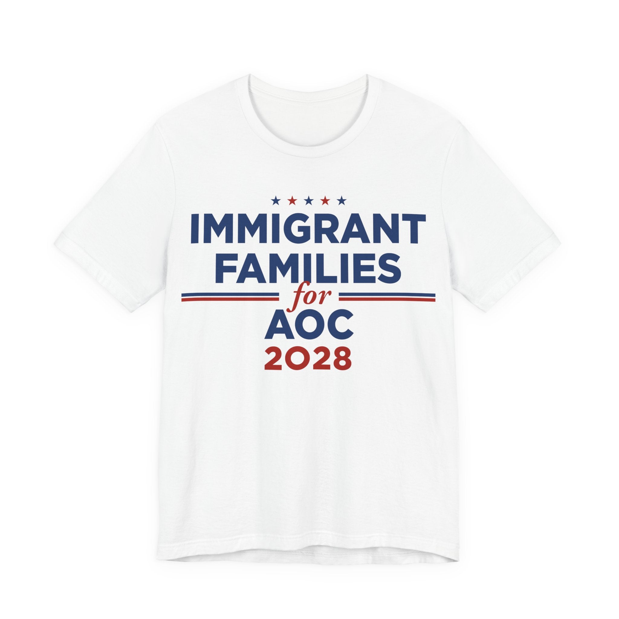 Immigrant Families for AOC for President Campaign T-Shirt 2028