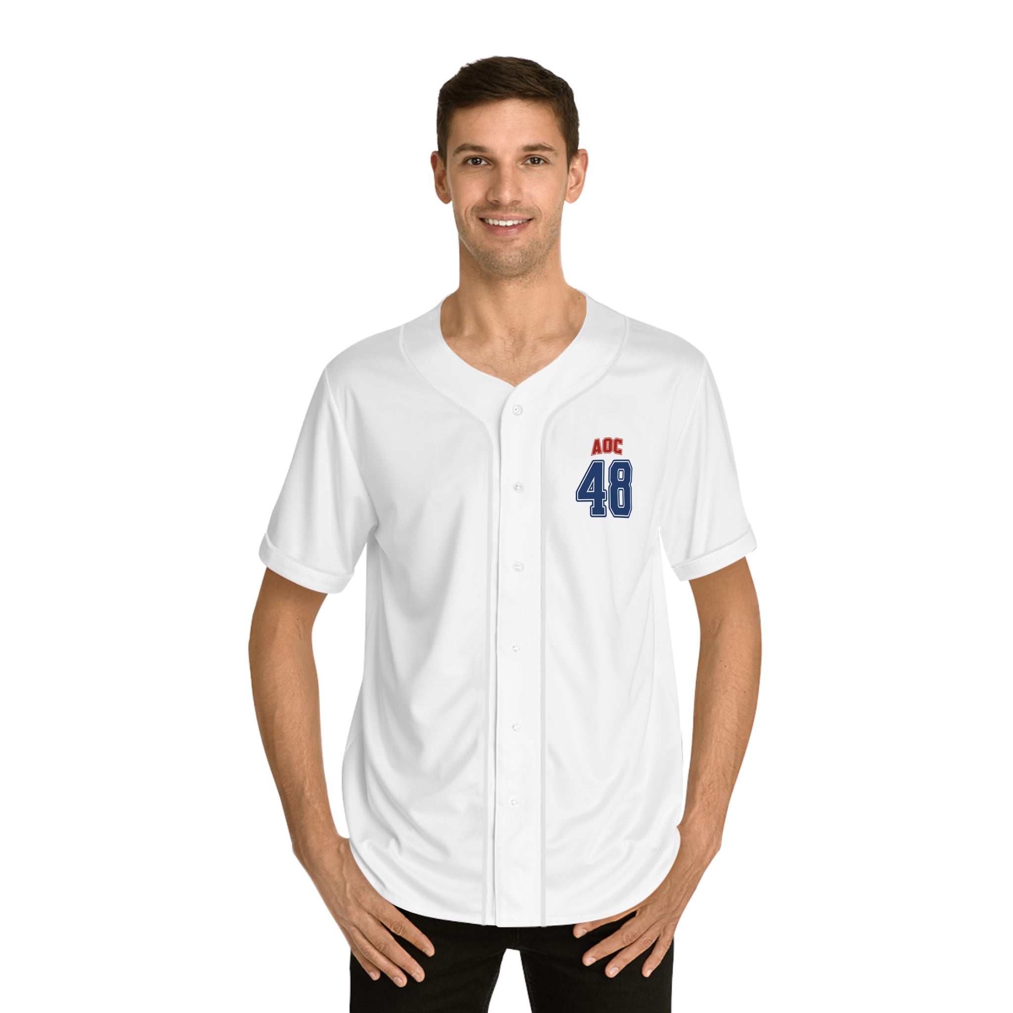 Team AOC for 48th President Baseball Jersey - Alexandria Ocasia-Cortez