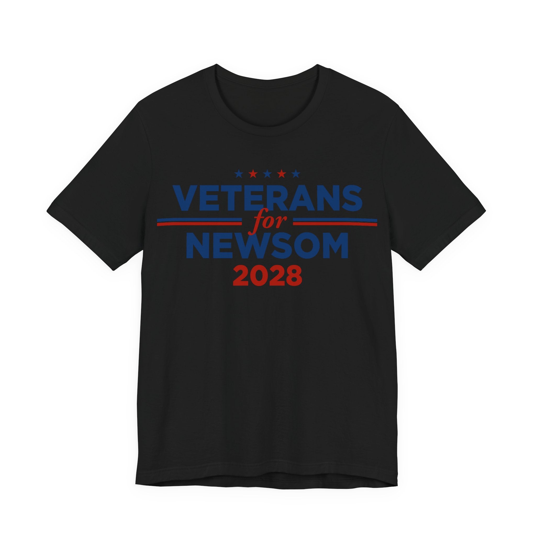 Veterans for Gavin Newsom for President Campaign T-Shirt 2028