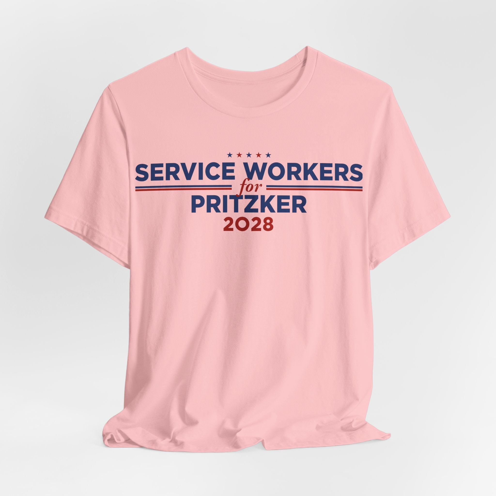 Service Workers for J.B. Pritzker for President Campaign T-Shirt 2028