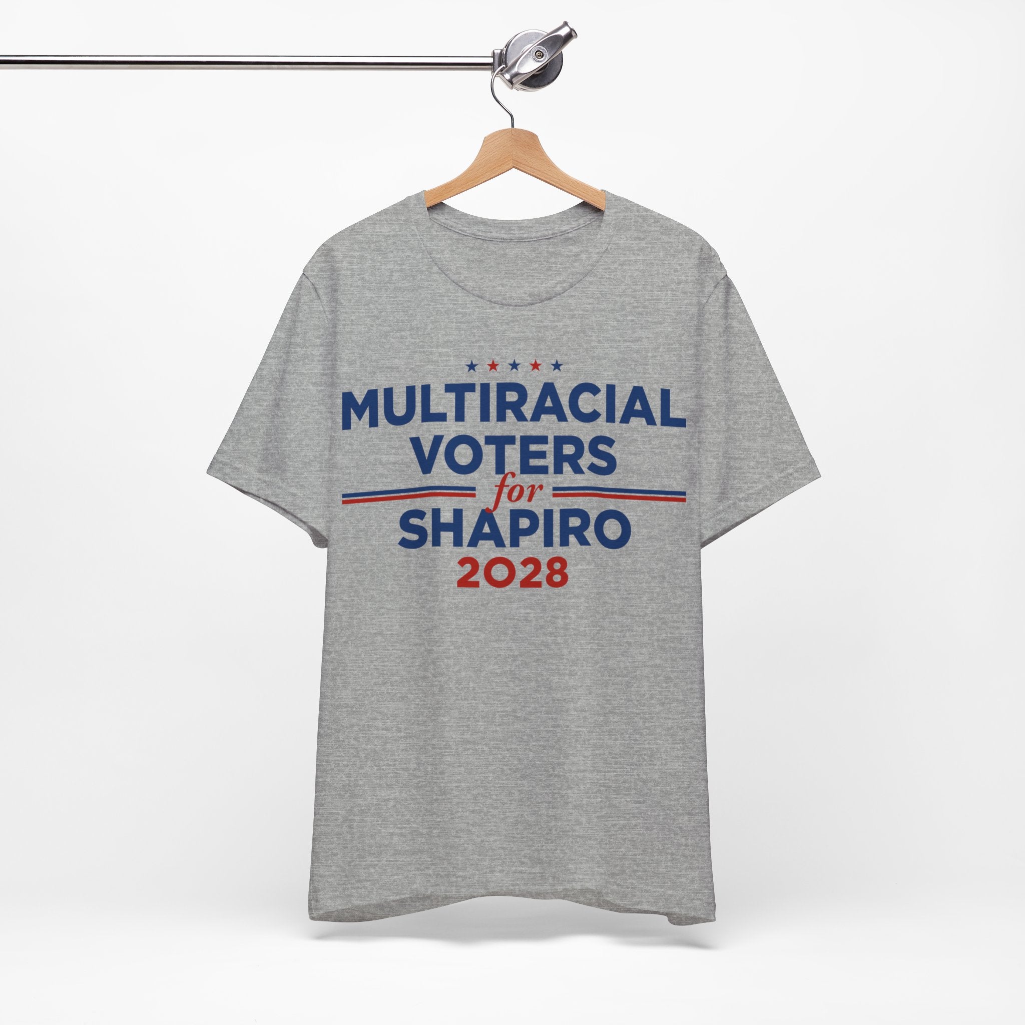 Multiracial Voters for Josh Shapiro for President Campaign T-Shirt 2028