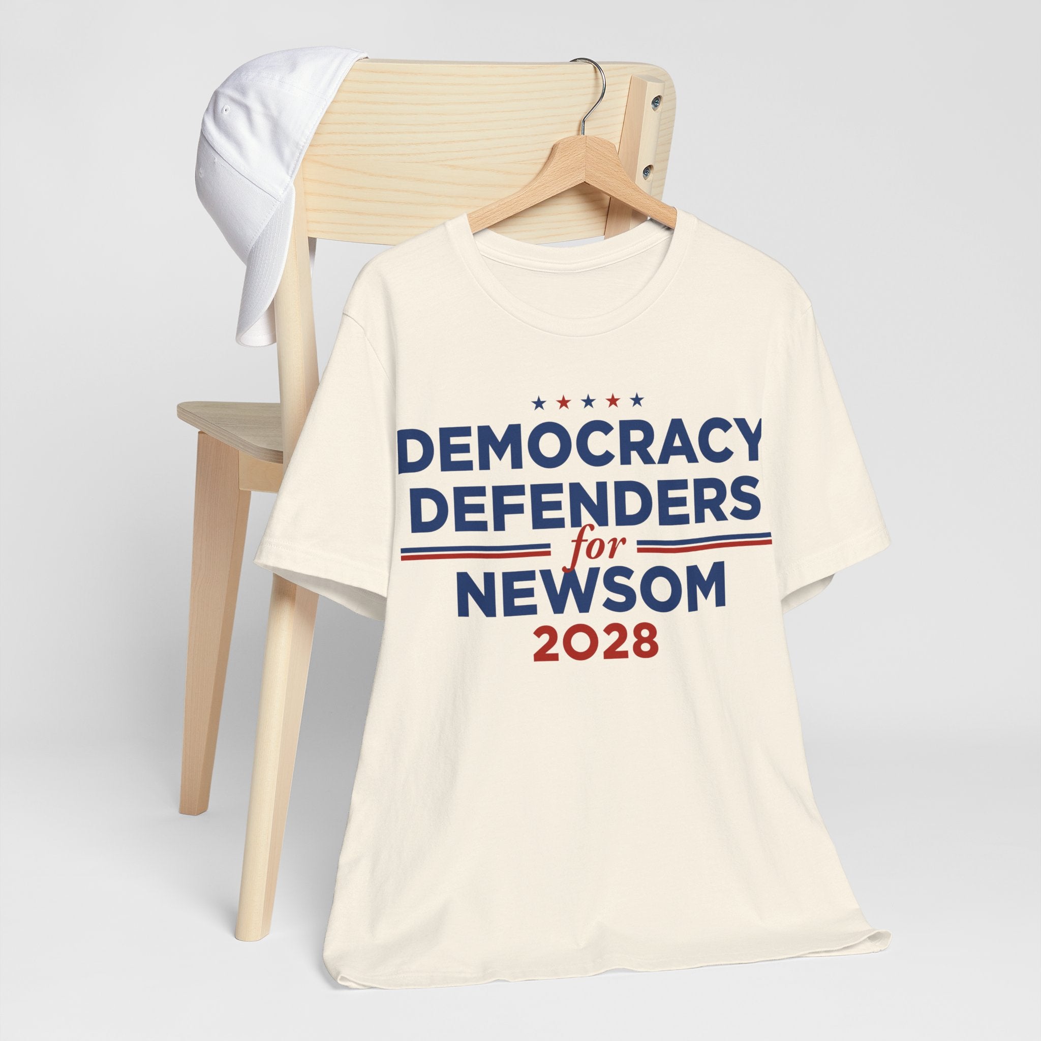 Democracy Defenders for Gavin Newsom for President Campaign T-Shirt 2028