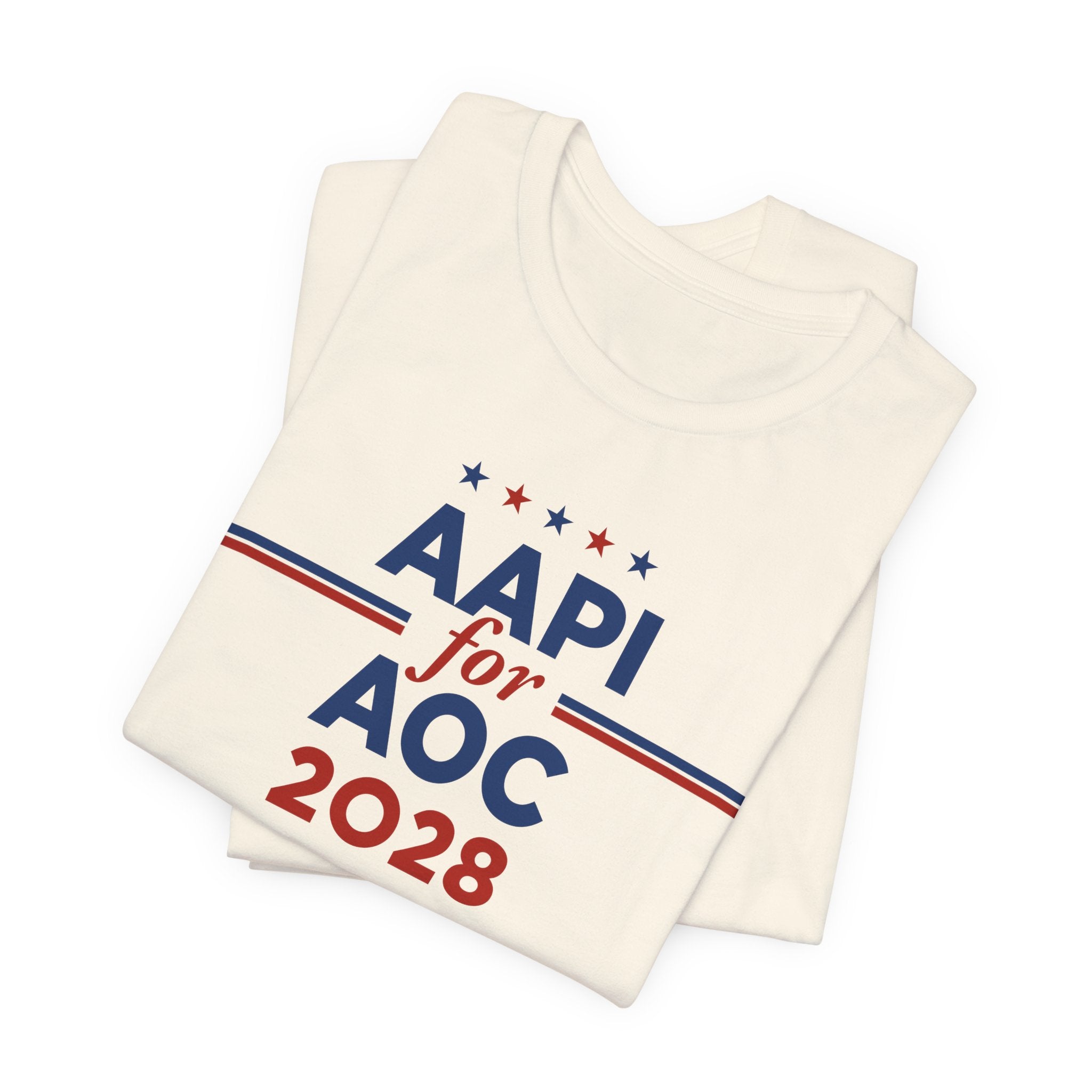 AAPI Asian American and Pacific Islander for AOC Campaign T-Shirt for President 2028